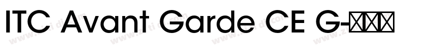 ITC Avant Garde CE G字体转换